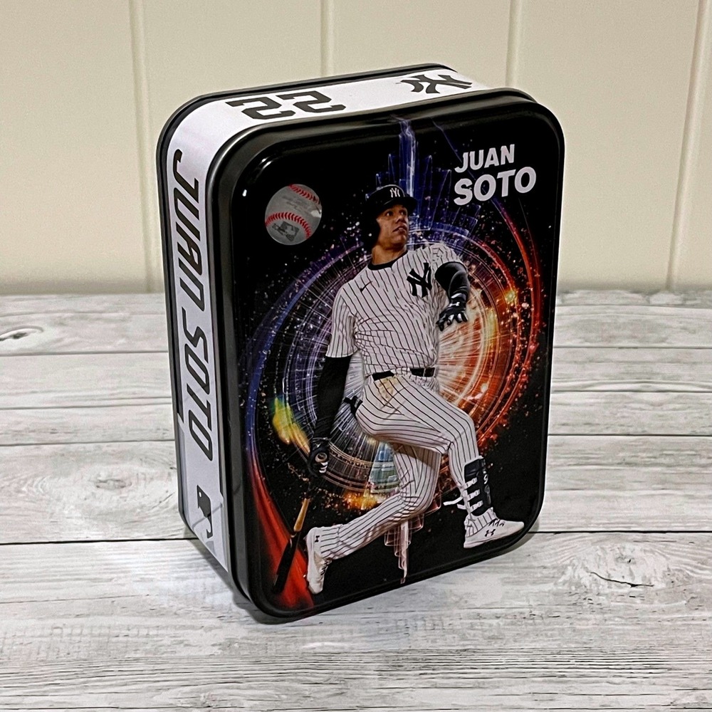 Juan Soto New York Yankees MLB Metal Storage Tin Collectible Box Number 22 - Picture 1 of 6